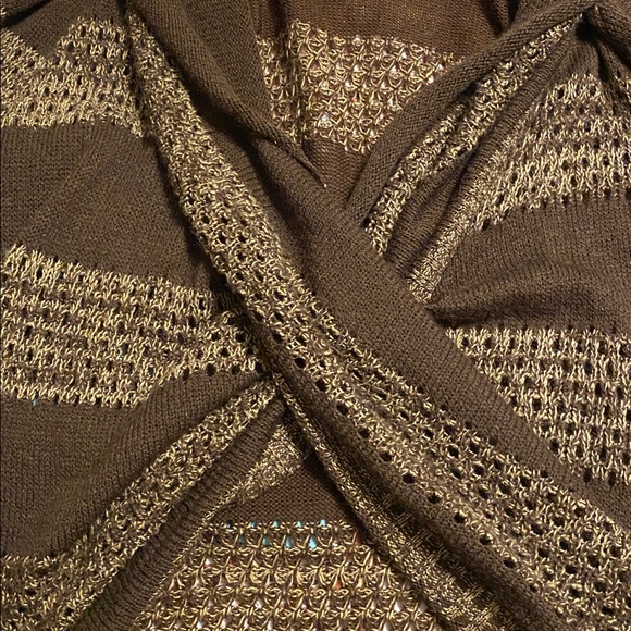 ❄️Brown Striped Women's Sweater - Picture 4 of 4